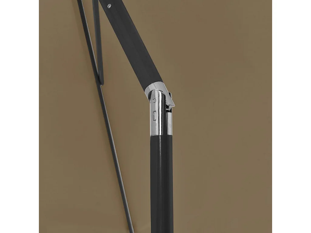 Parasol de plage Taupe 180x120