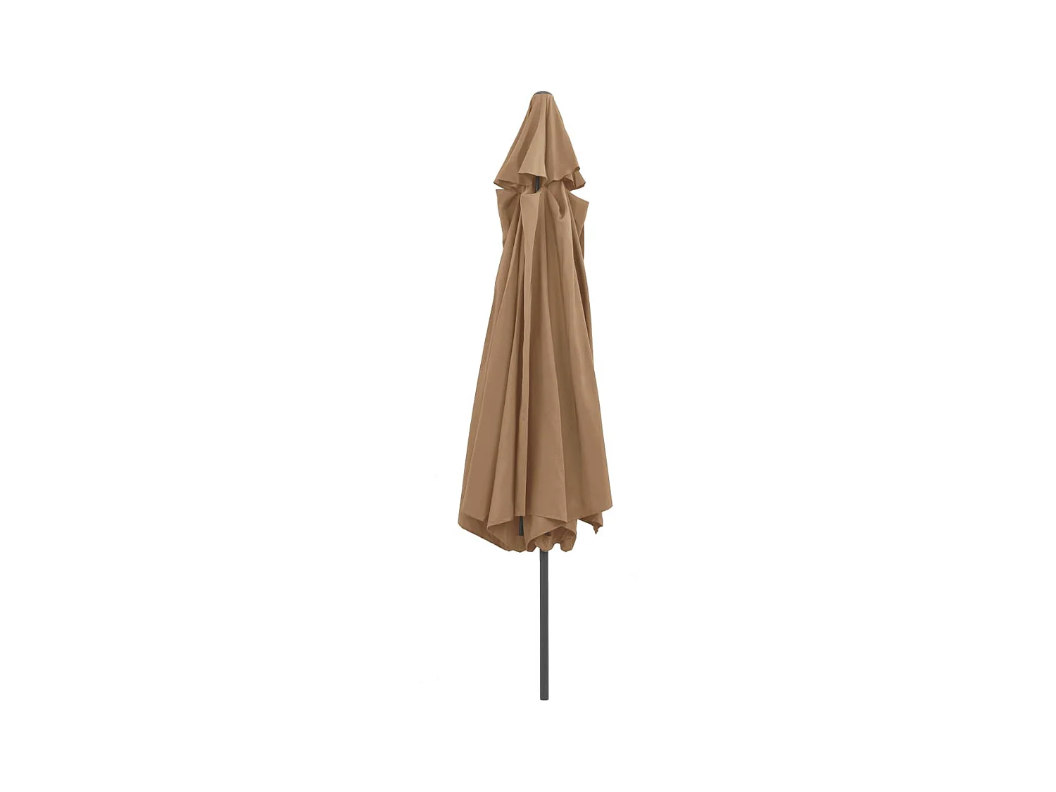 Parasol d'extérieur avec mât en métal 400cm Taupe
