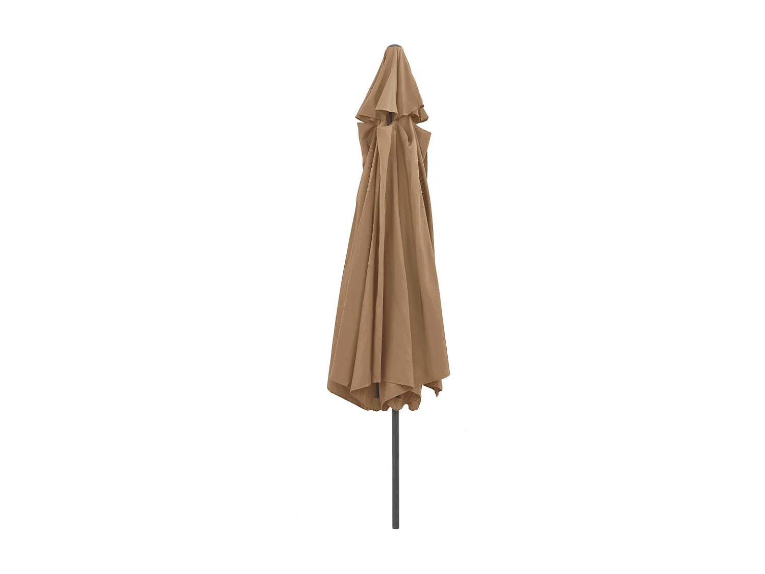 Parasol d'extérieur avec mât en métal 400cm Taupe