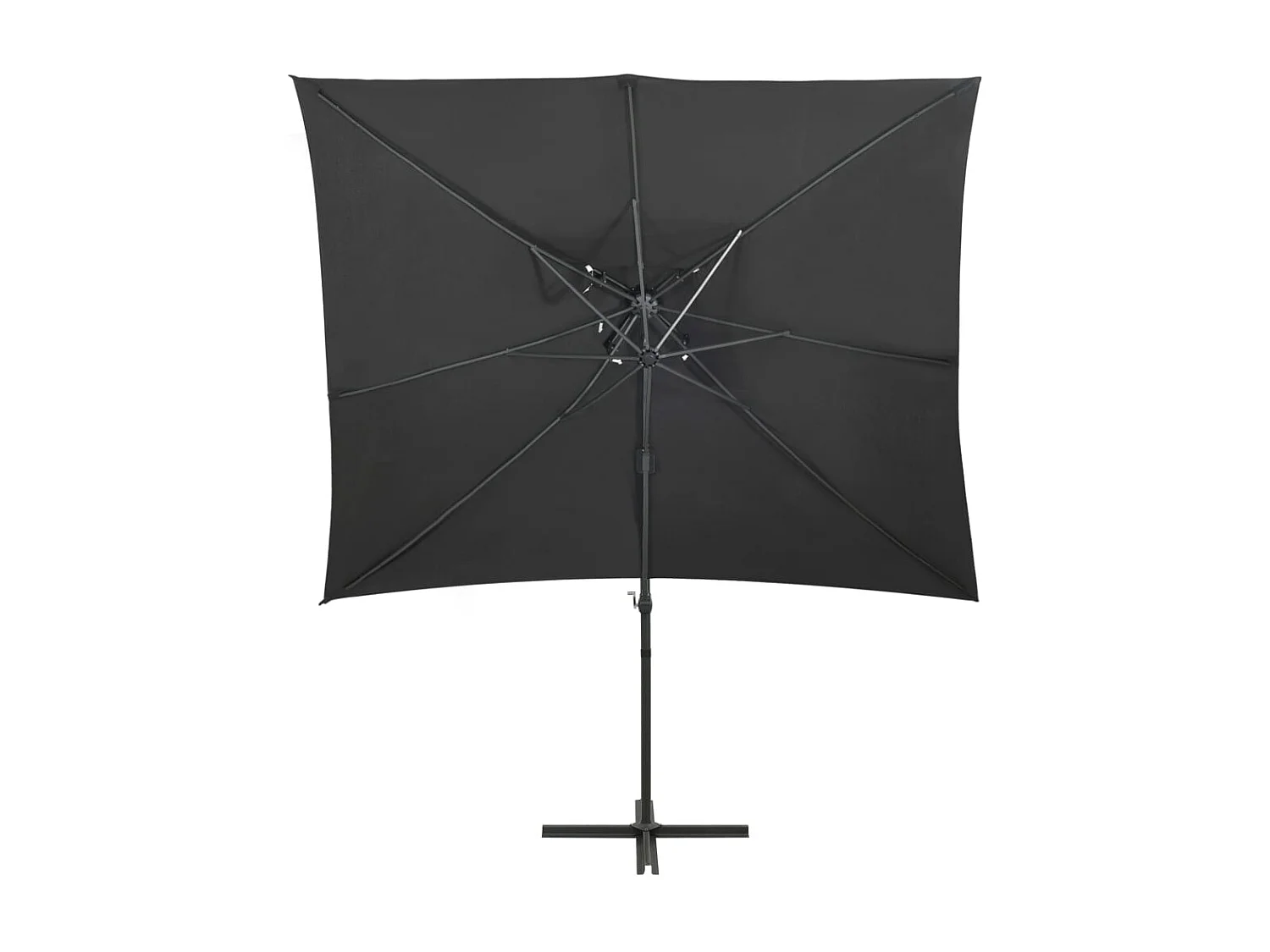 Parasol déporté à double toit Anthracite 250x250