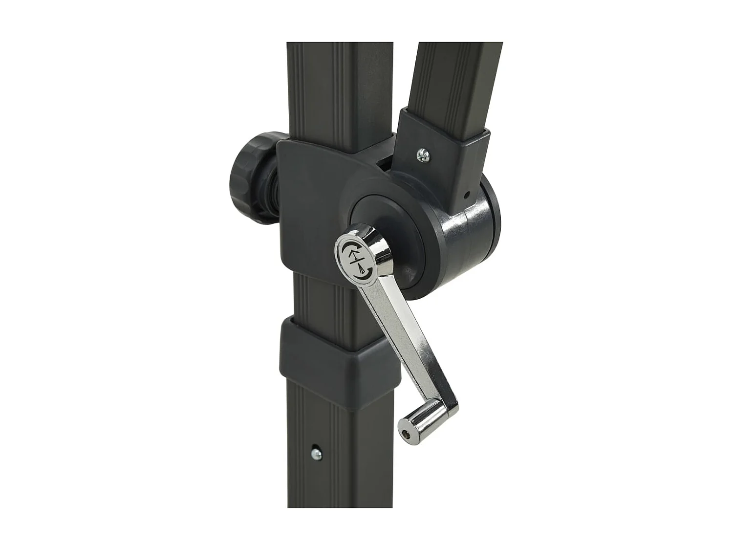 Parasol déporté à double toit Anthracite 250x250