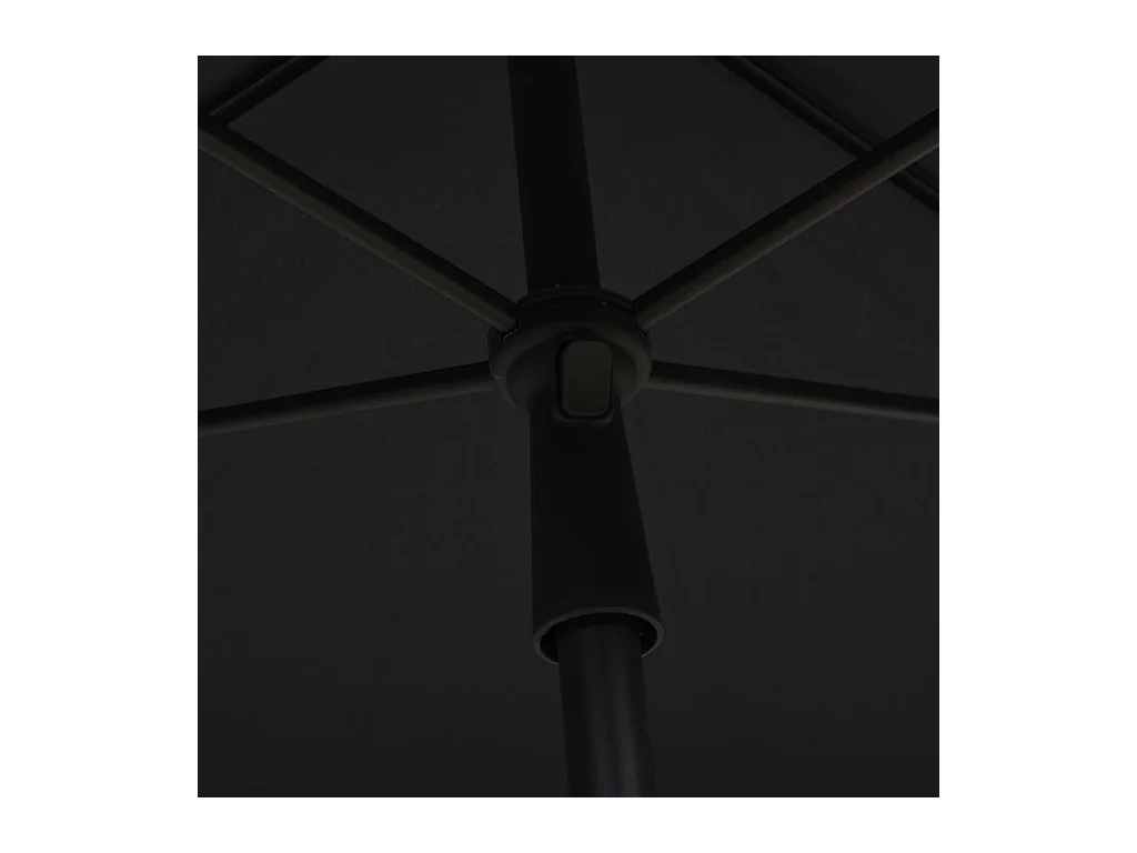 Parasol de jardin avec mât 210x140 Anthracite