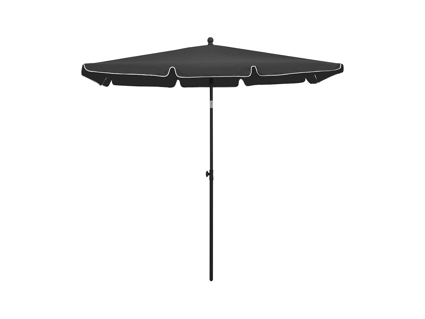 Parasol de jardin avec mât 210x140 Anthracite
