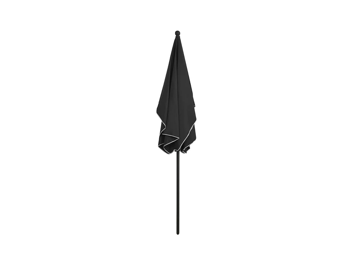 Parasol de jardin avec mât 210x140 Anthracite