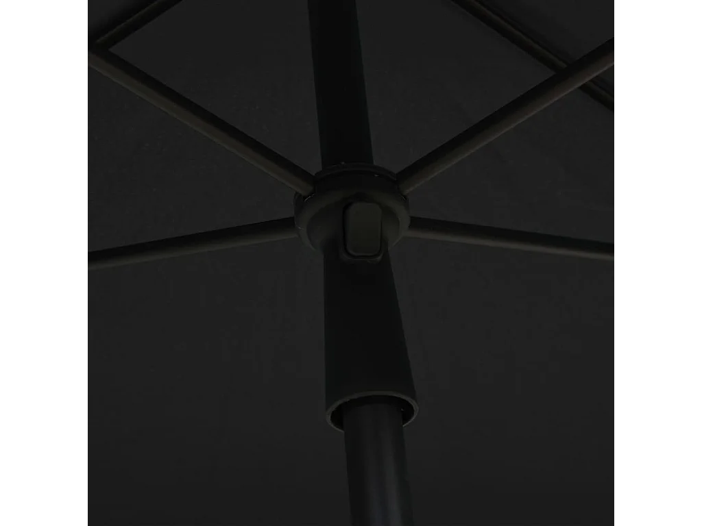 Parasol de jardin avec mât 210x140 Anthracite
