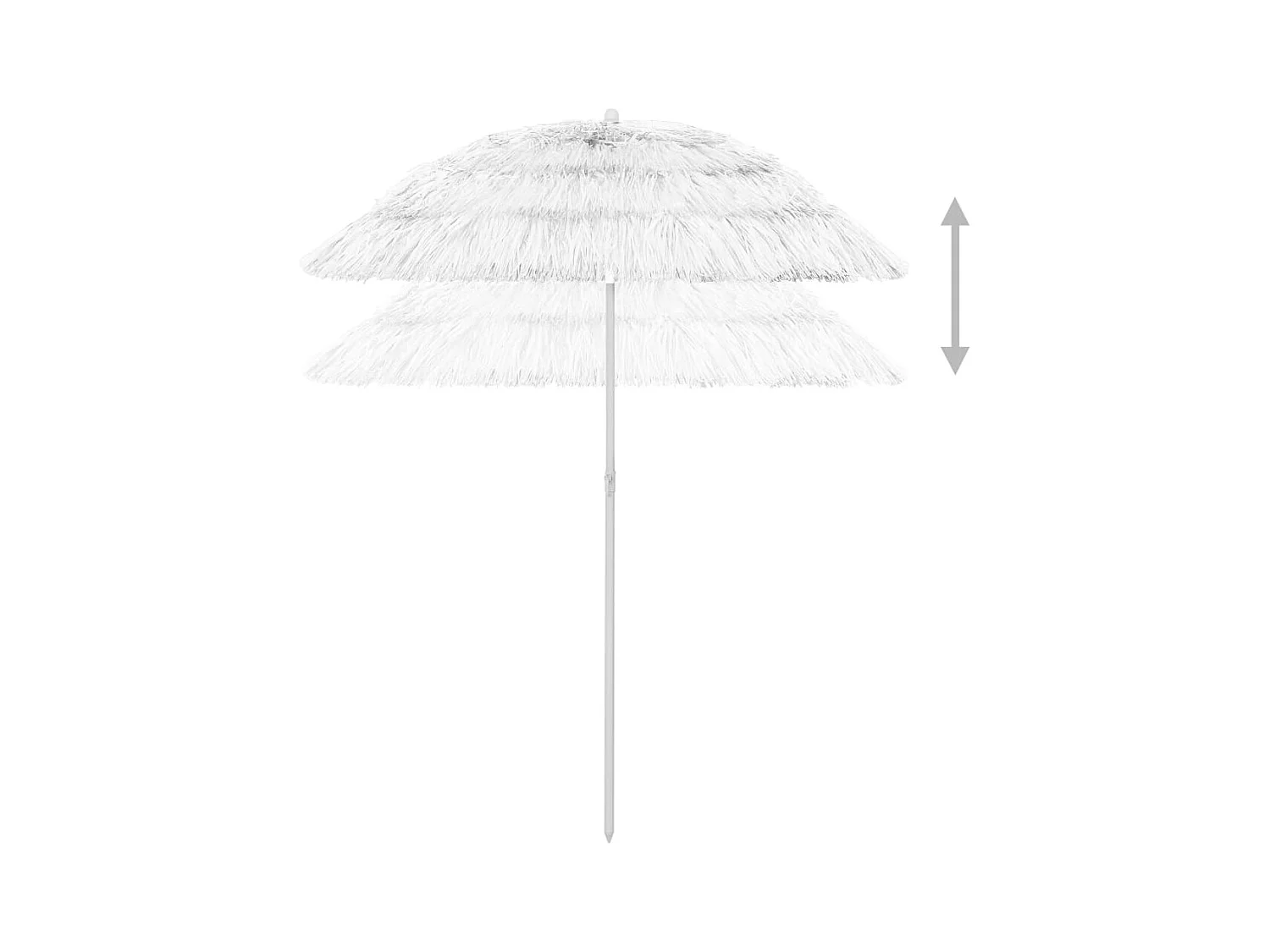Parasol de plage Blanc 180cm