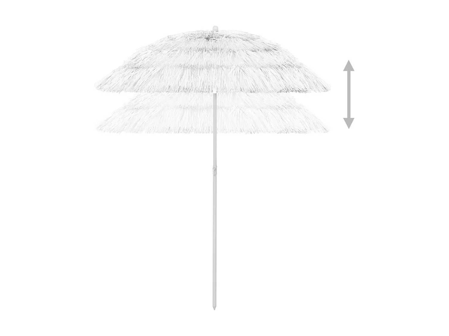 Parasol de plage Blanc 180cm