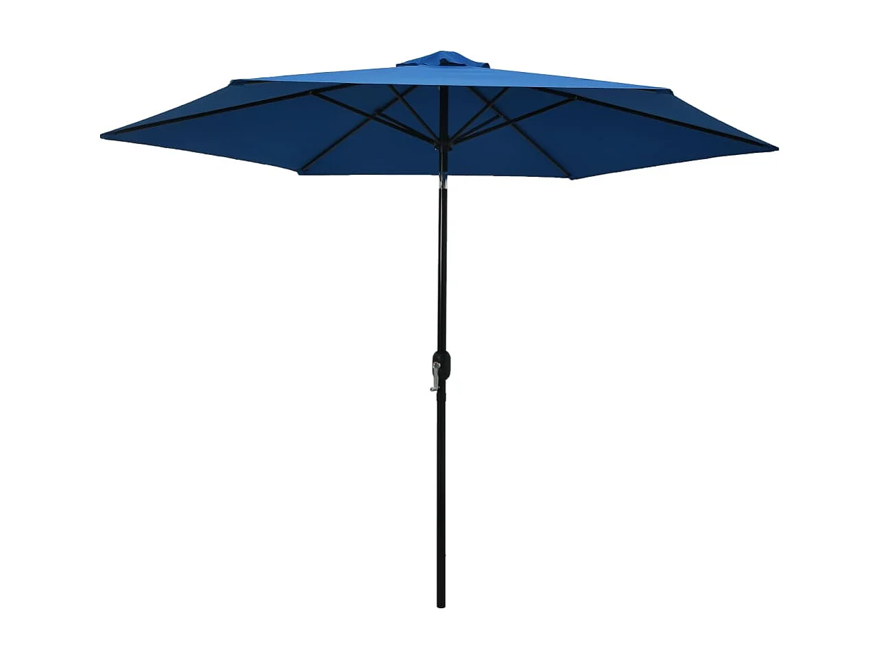 Parasol d'extérieur avec poteau en métal 300cm Azuré