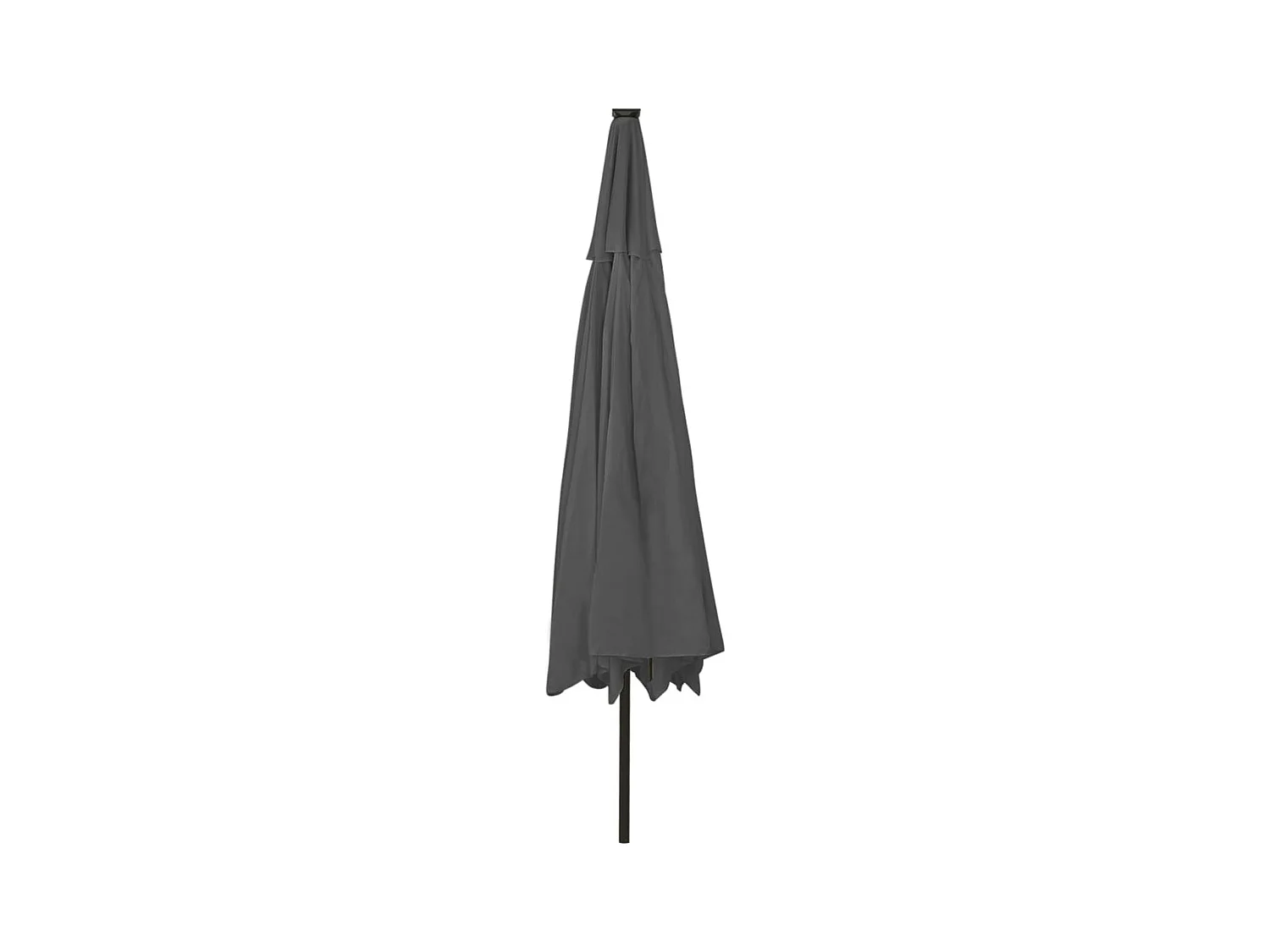 Parasol d'extérieur avec LED et mât en métal 400cm Anthracite