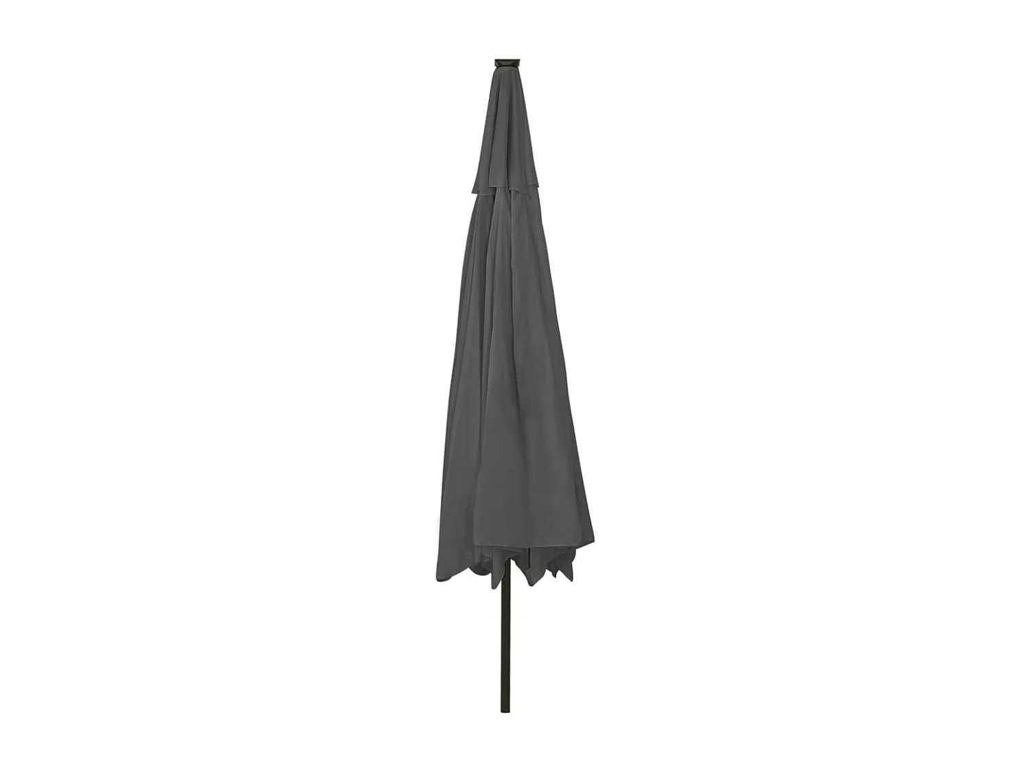 Parasol d'extérieur avec LED et mât en métal 400cm Anthracite