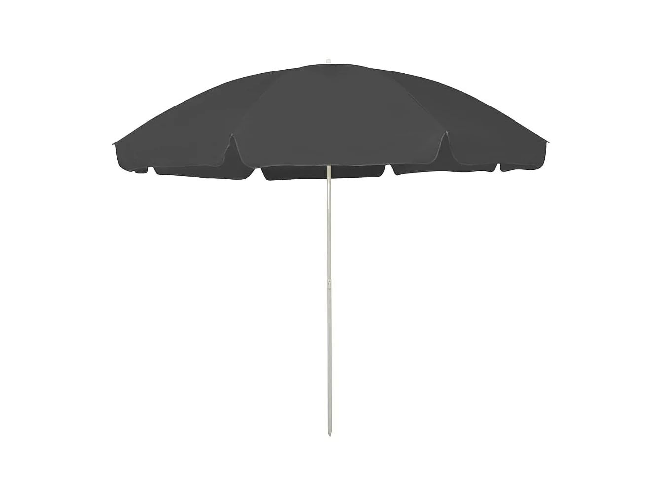 Parasol de plage Anthracite 300cm