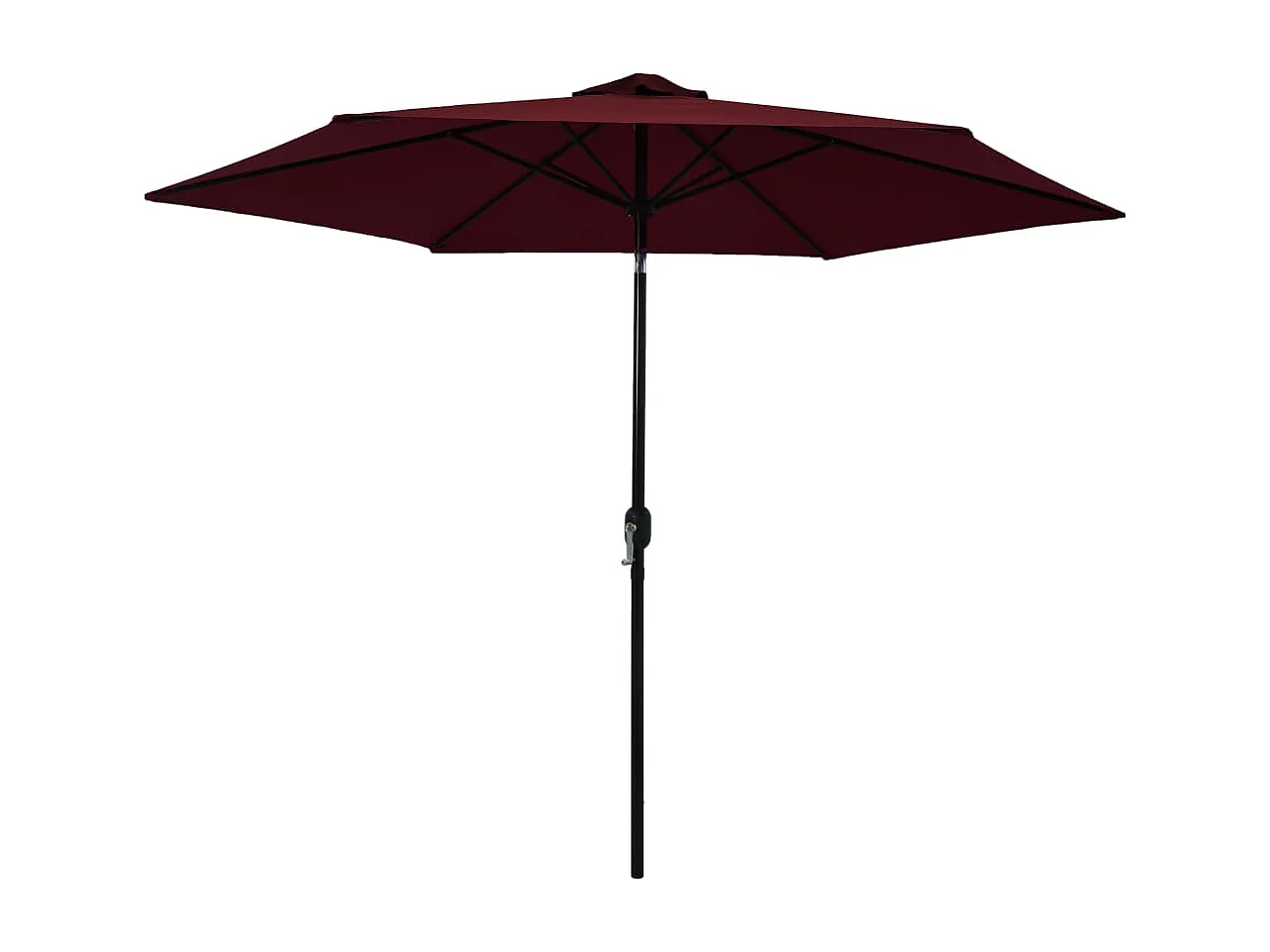 Parasol d'extérieur avec mât métallique Bordeaux 300cm