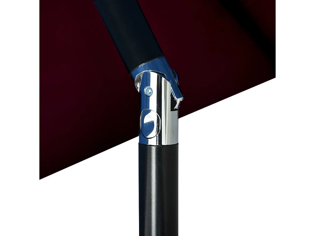 Parasol d'extérieur avec mât métallique Bordeaux 300cm