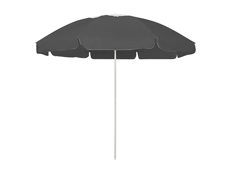 Parasol de plage Anthracite 240cm 2