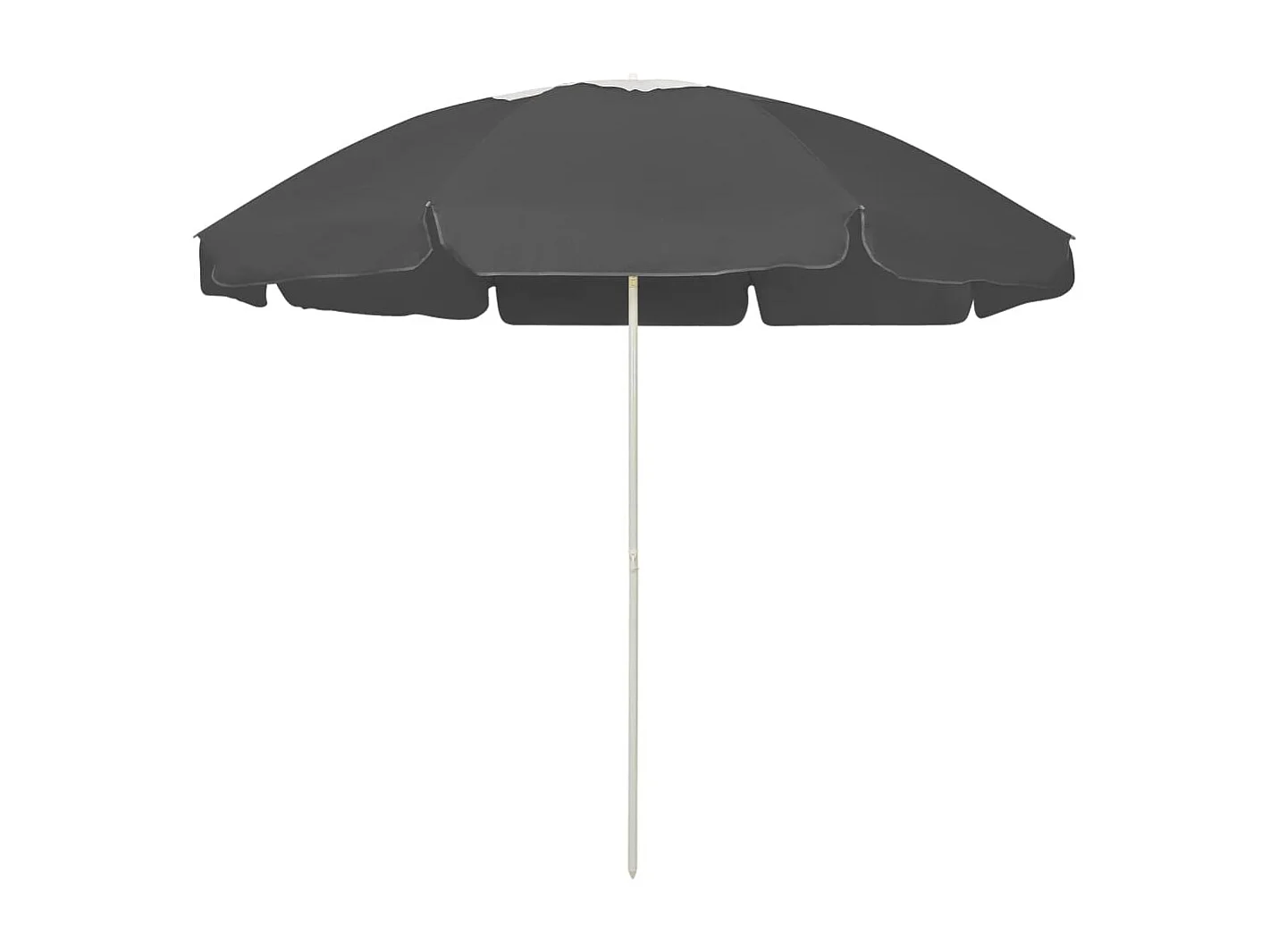 Parasol de plage Anthracite 240cm 2