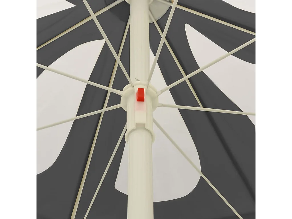 Parasol de plage Anthracite 240cm 2