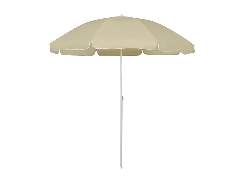 Parasol de plage Jaune sable 240cm 2