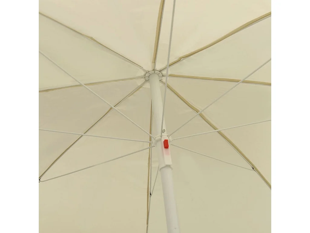 Parasol de plage Jaune sable 240cm 2