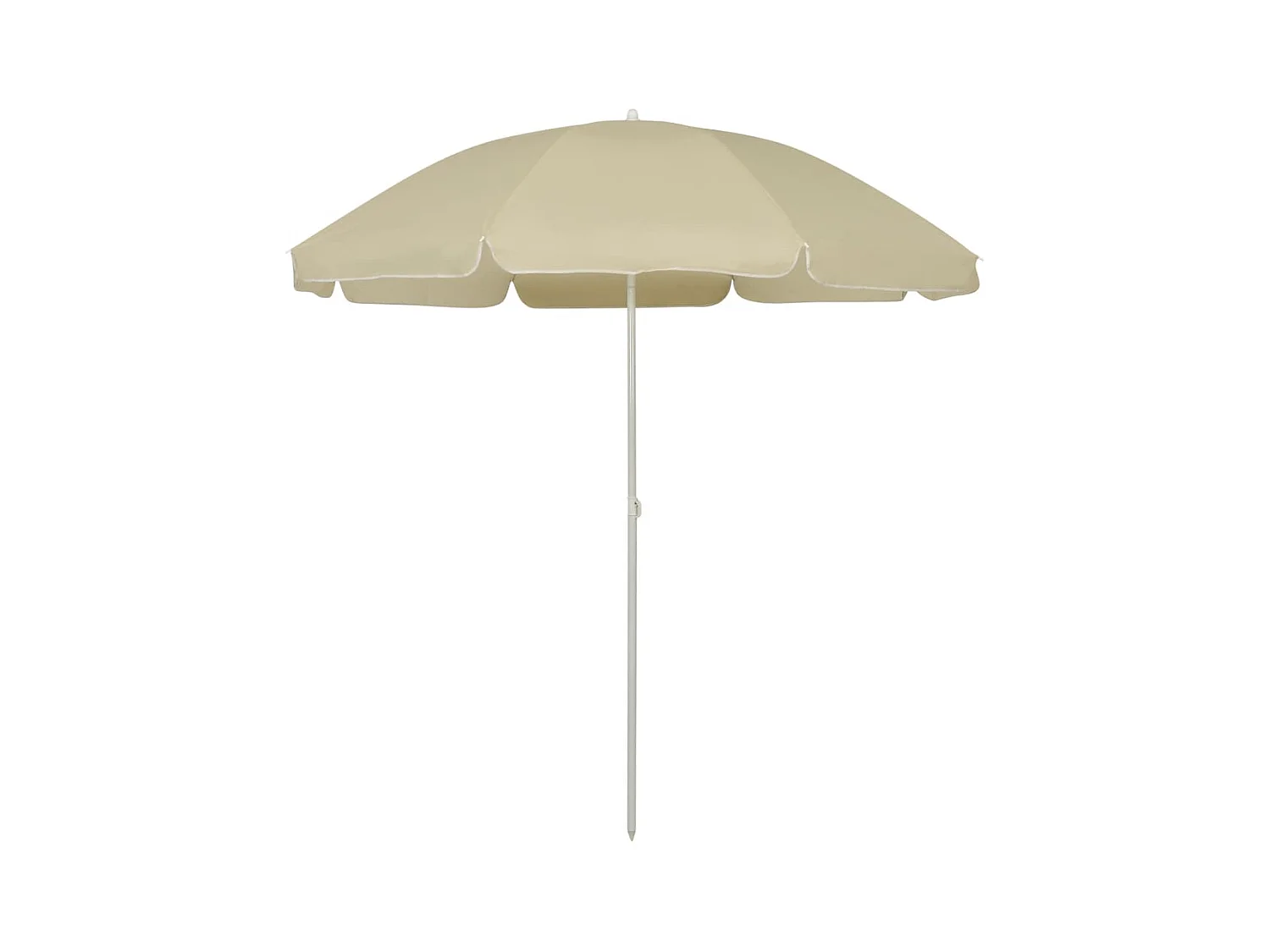Parasol de plage Jaune sable 240cm 2