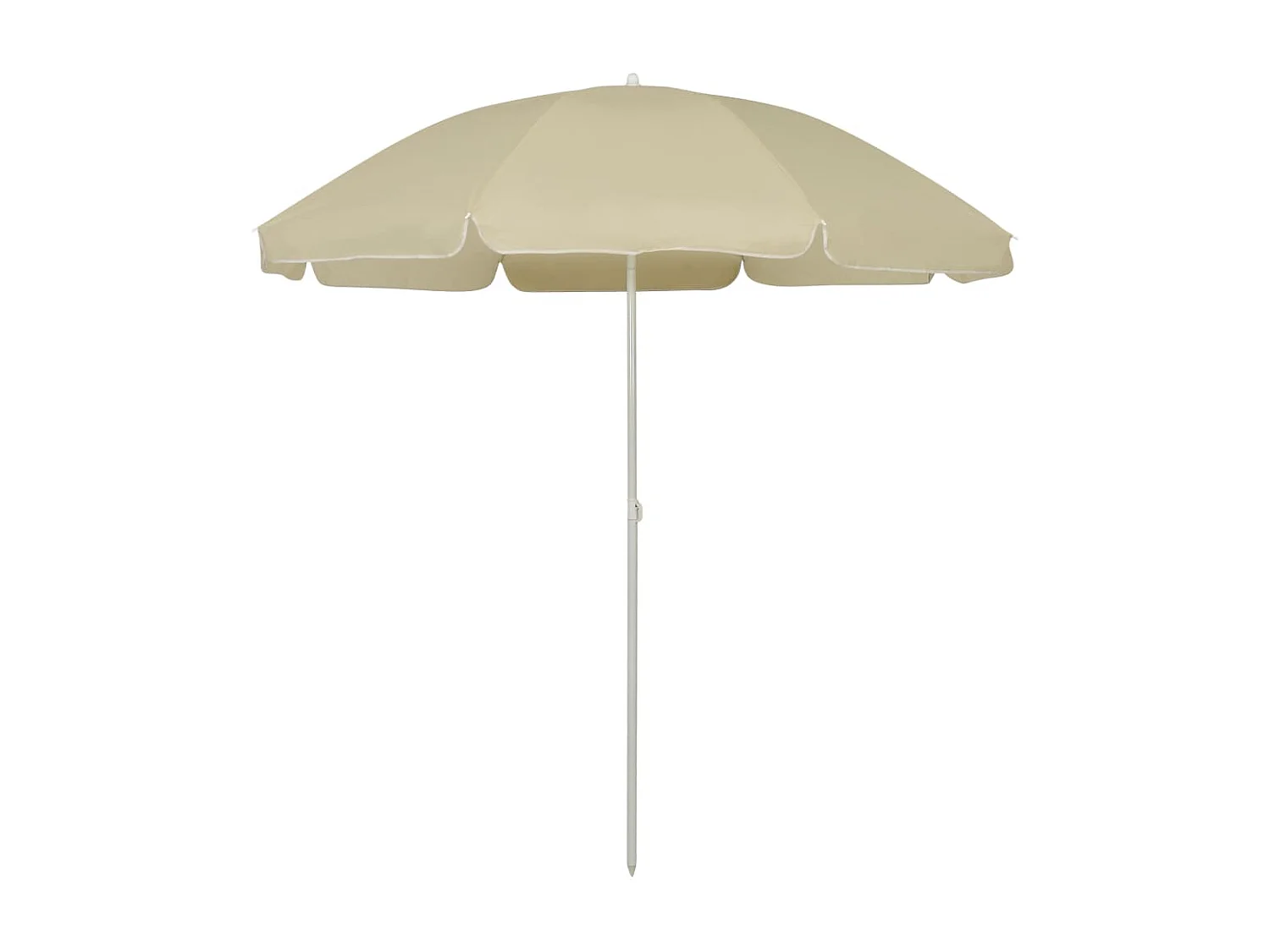 Parasol de plage Jaune sable 240cm 2