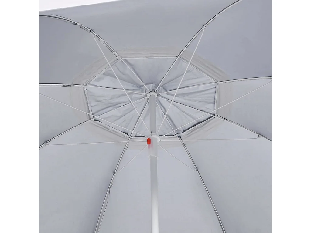 Parasol de plage avec parois latérales Anthracite 215cm