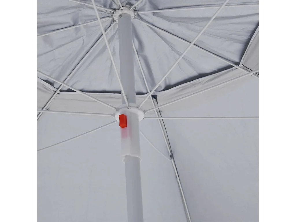Parasol de plage avec parois latérales Anthracite 215cm