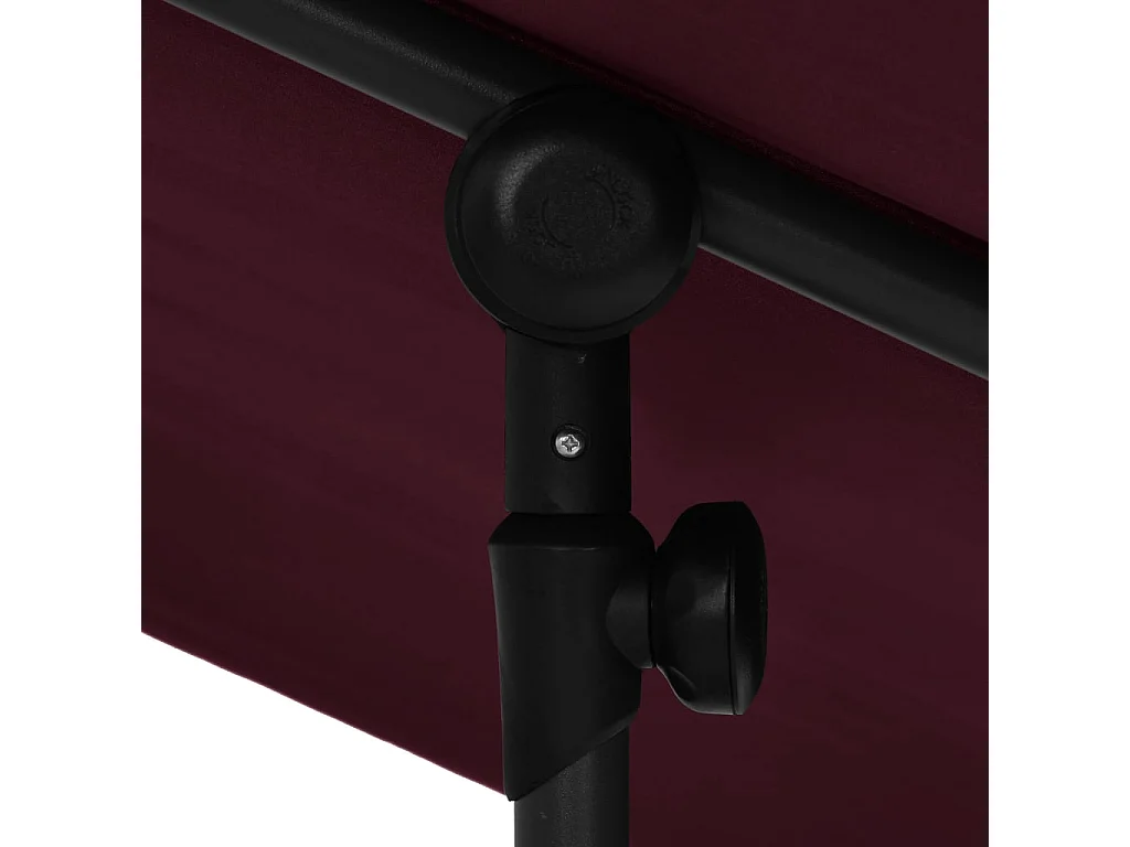 Parasol d'extérieur avec mât en aluminium 2x1,5m Rouge bordeaux