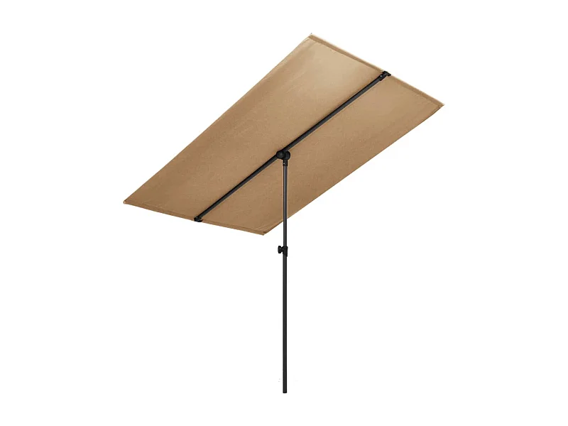 Parasol d'extérieur avec mât en aluminium 2x1,5 m Taupe