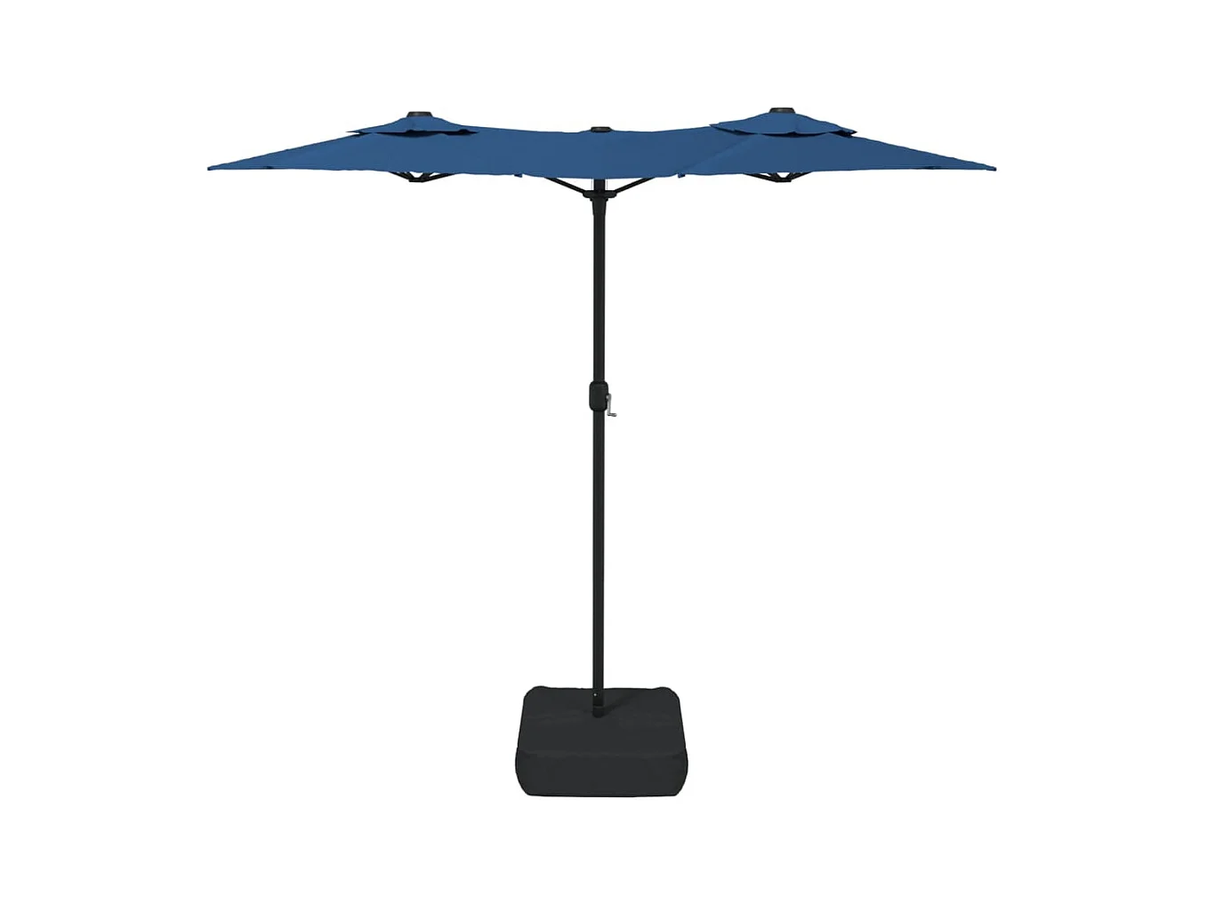 Parasol à double tête avec LED bleu azuré 316x240