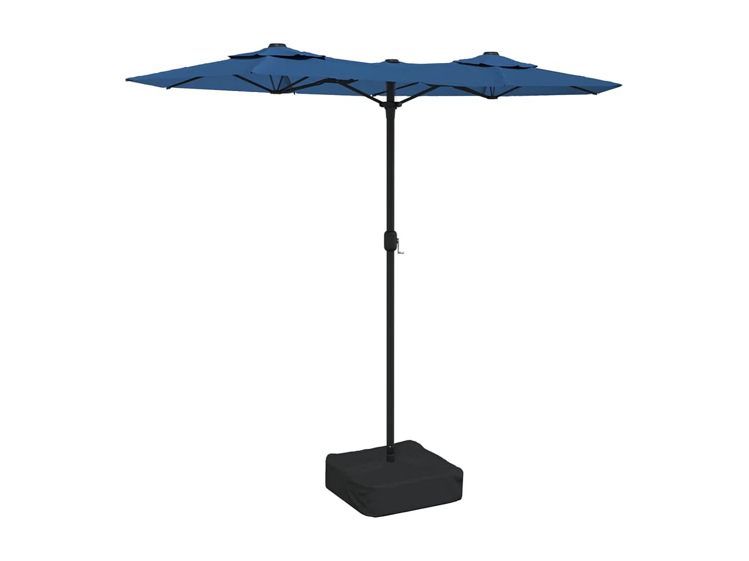 Parasol à double tête avec LED bleu azuré 316x240