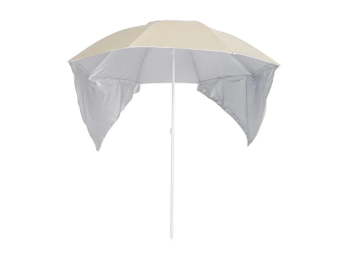 Parasol de plage avec parois latérales Sableux 215cm