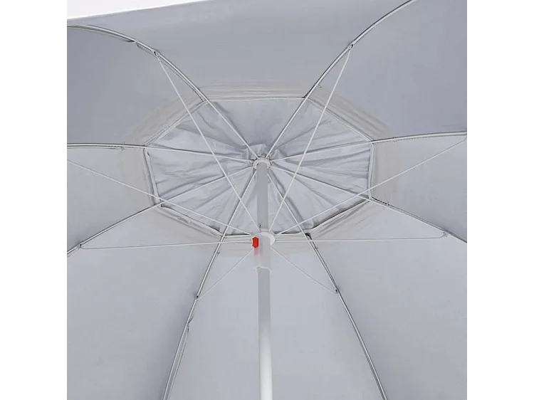 Parasol de plage avec parois latérales Sableux 215cm