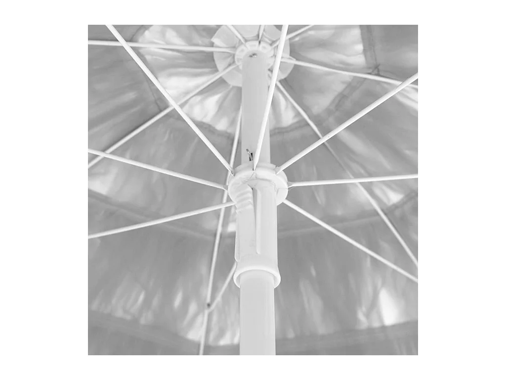 Parasol de plage Blanc 240cm
