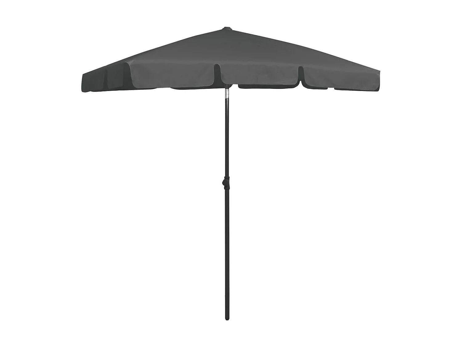 Parasol de plage Anthracite 180x120