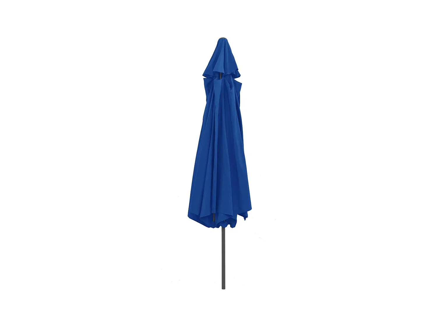 Parasol d'extérieur avec mât en métal 400cm Bleu azuré