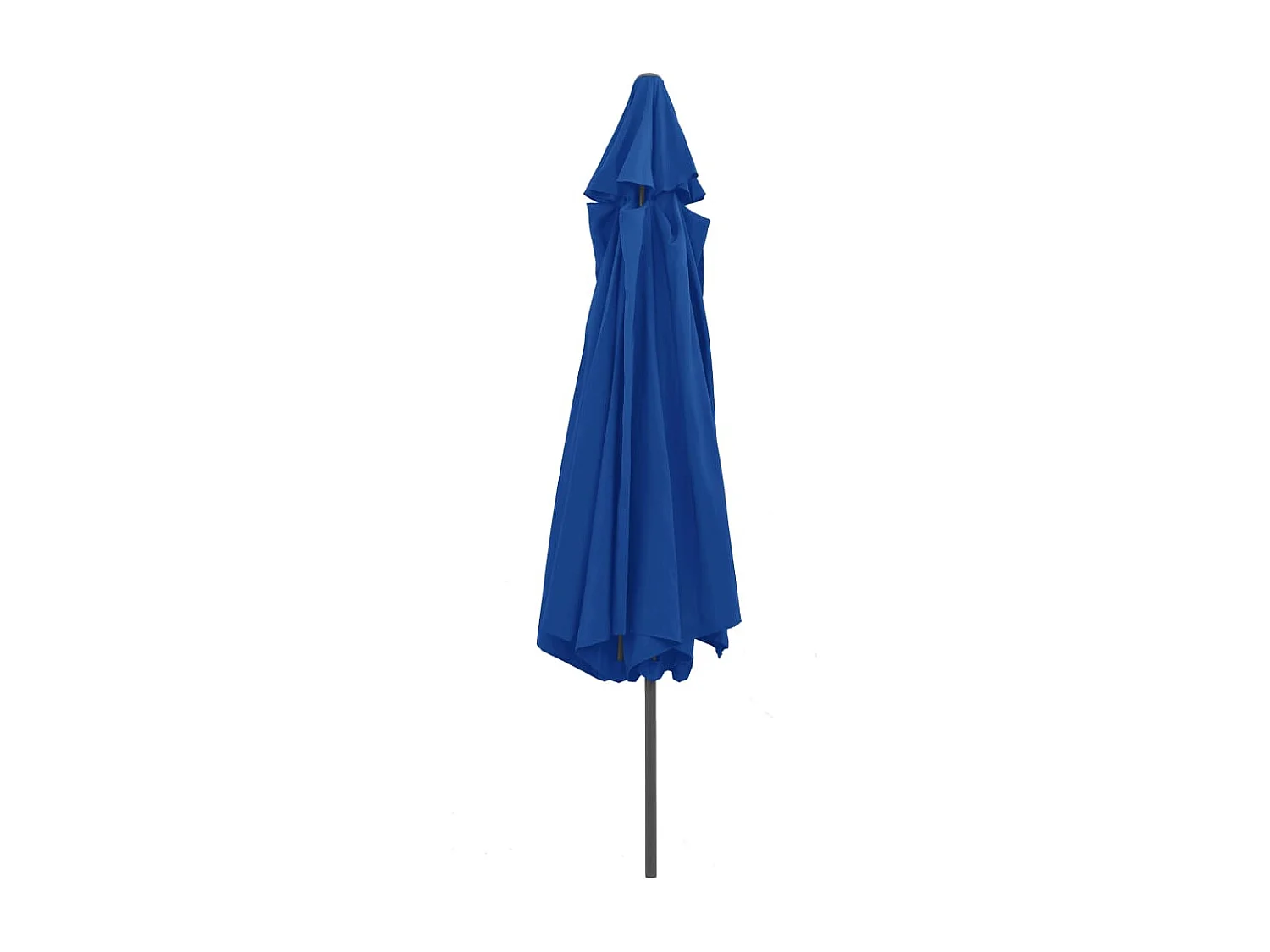 Parasol d'extérieur avec mât en métal 400cm Bleu azuré