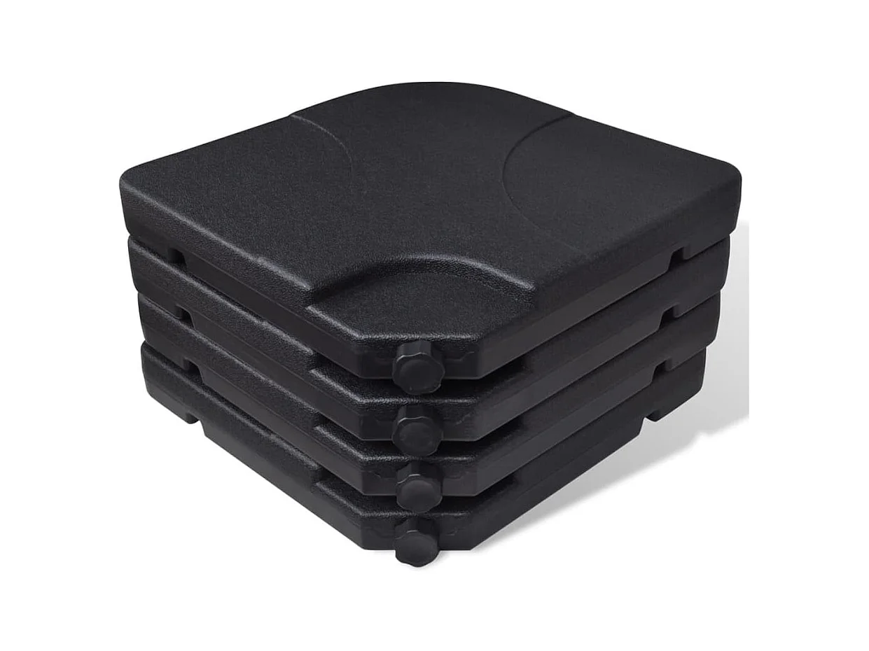 Parasol vert en aluminium avec base mobile