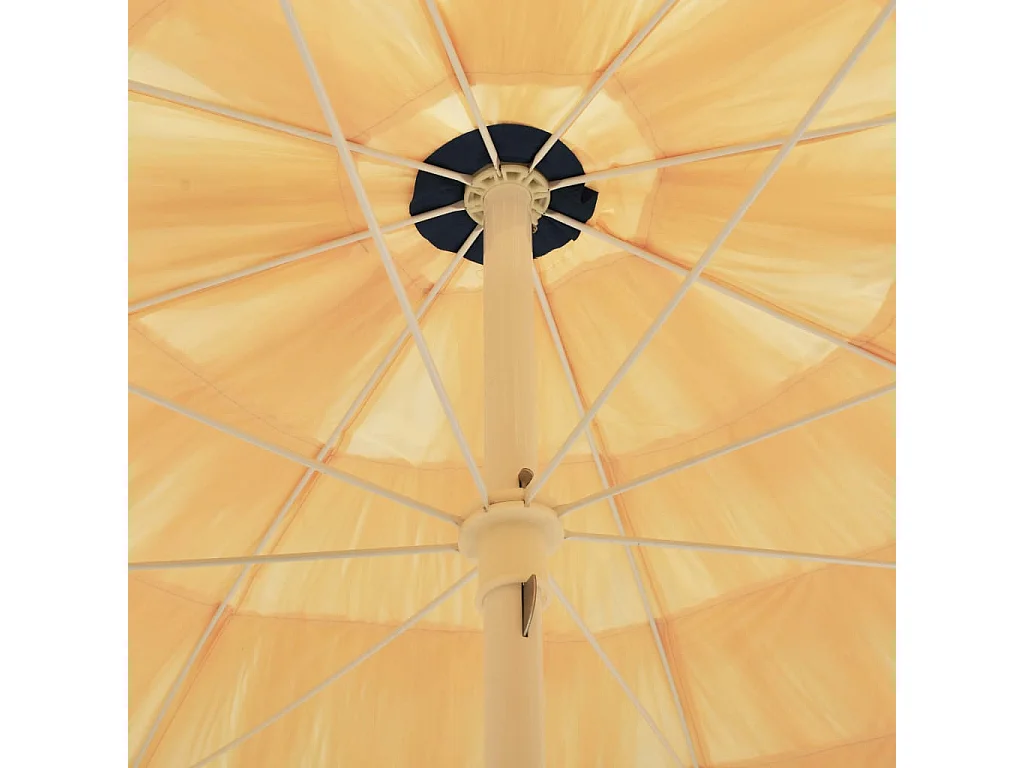 Parasol de plage Naturel 240cm Style hawaïen