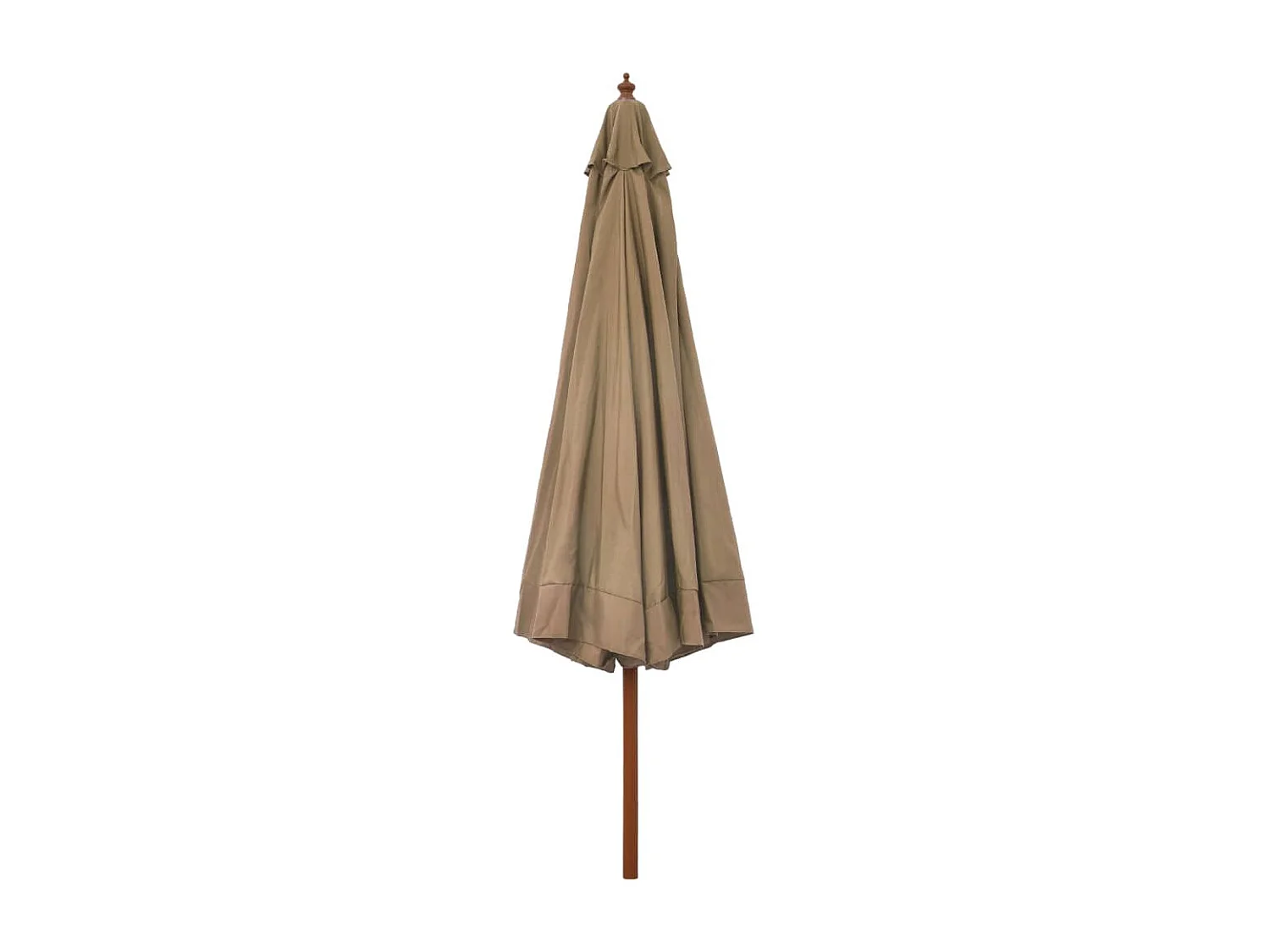 Parasol avec mât en bois 330cm Taupe