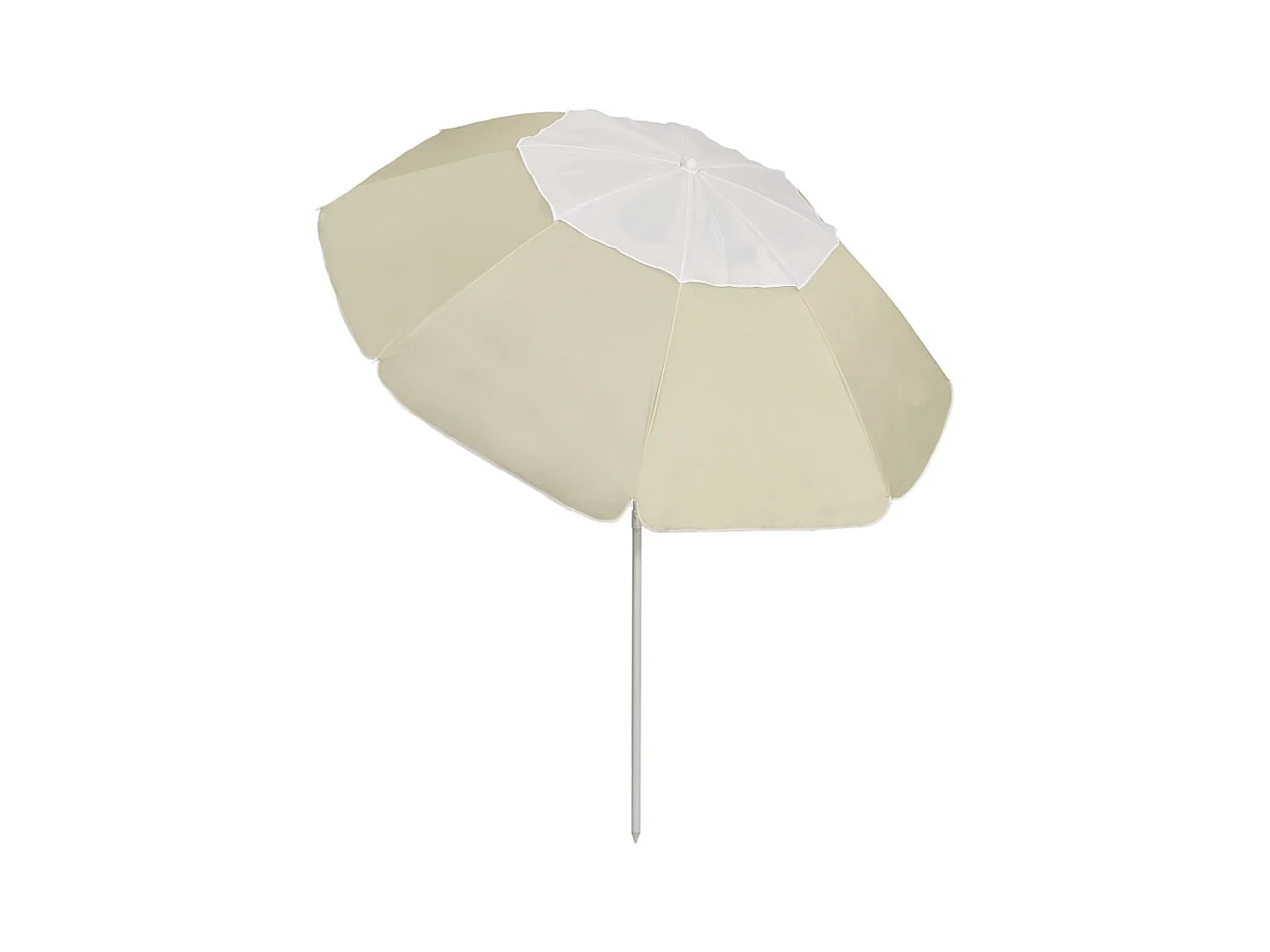 Parasol de plage Jaune sable 300cm 2
