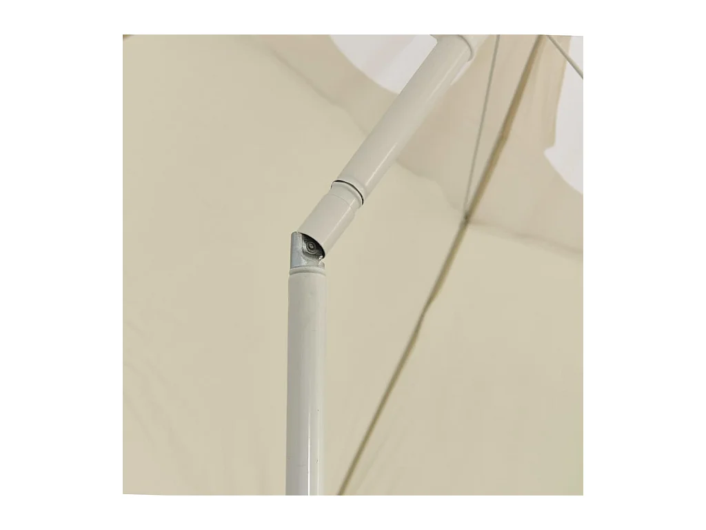 Parasol de plage Jaune sable 300cm 2