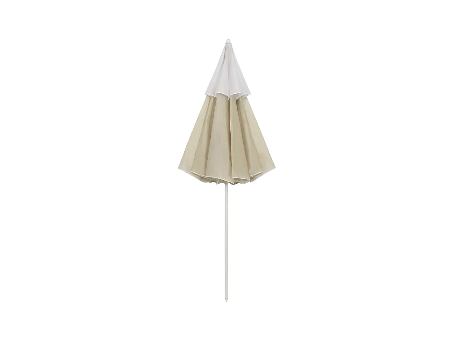 Parasol de plage Jaune sable 300cm 2