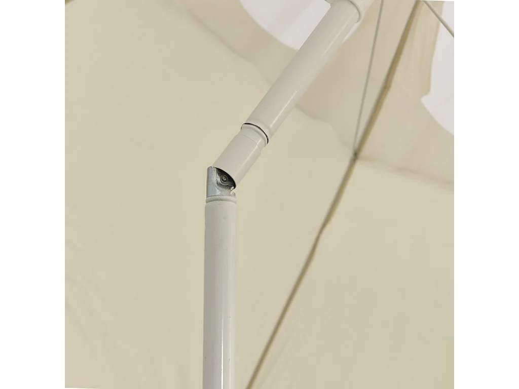 Parasol de plage Jaune sable 300cm 2