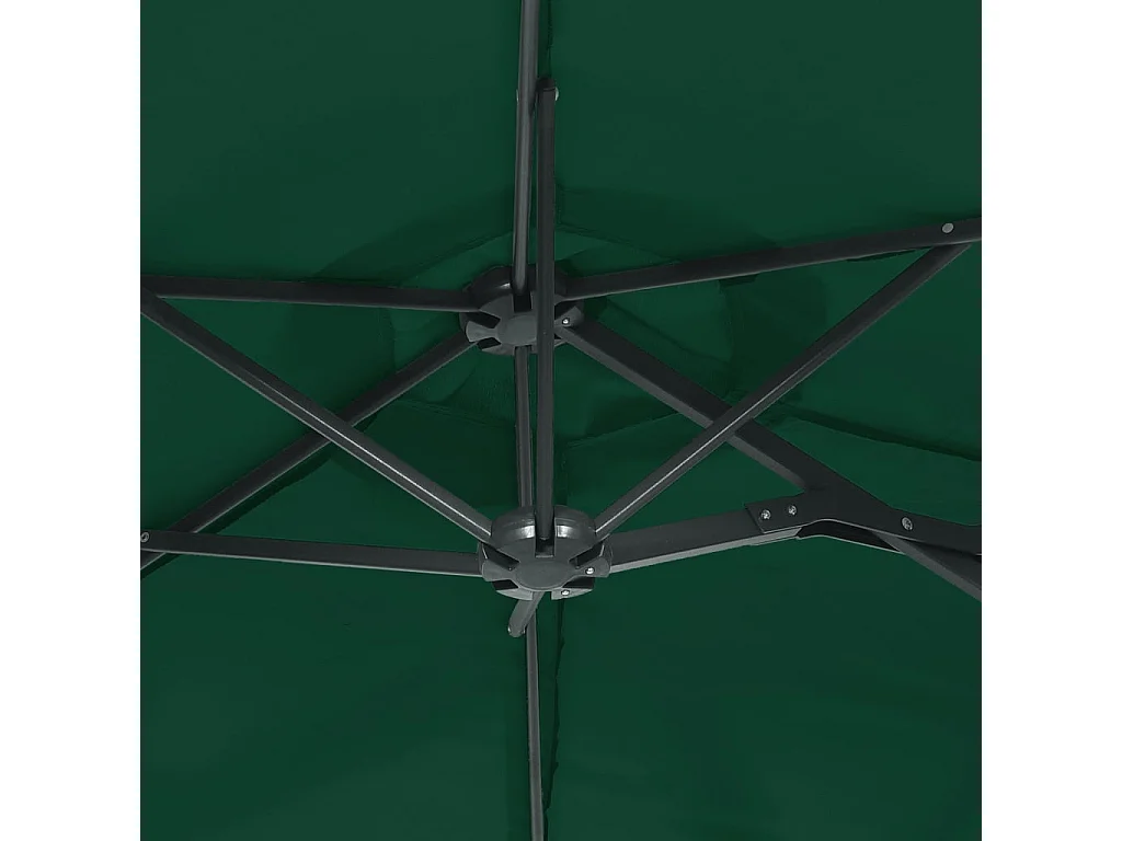 Parasol à double tête vert 316x240