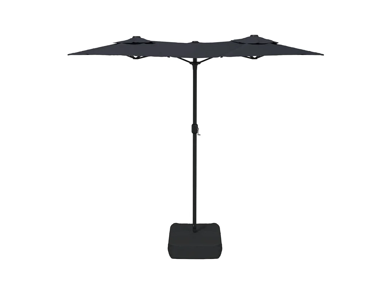 Parasol à double tête noir 316x240