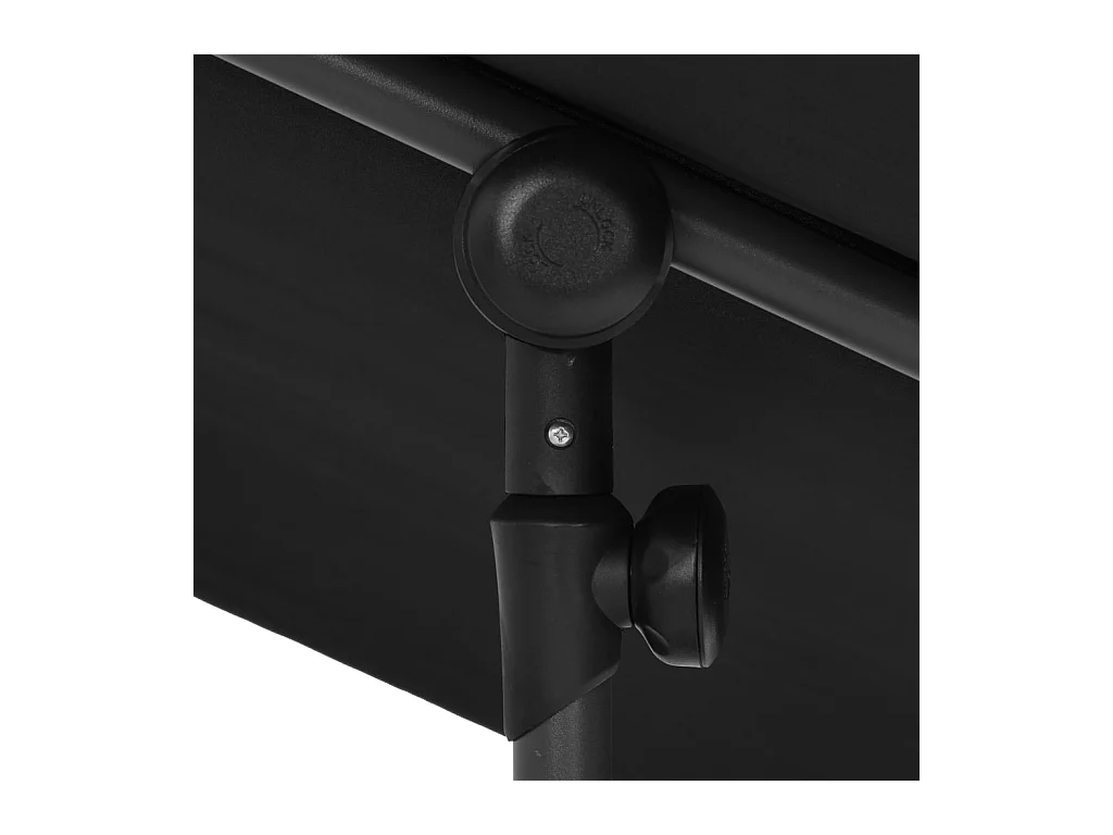 Parasol d'extérieur avec mât en aluminium 2x1,5 m Noir