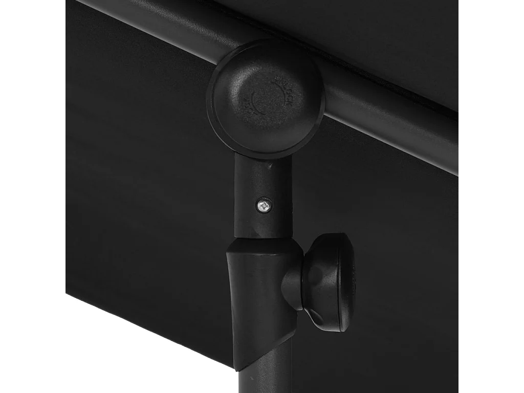 Parasol d'extérieur avec mât en aluminium 2x1,5 m Noir