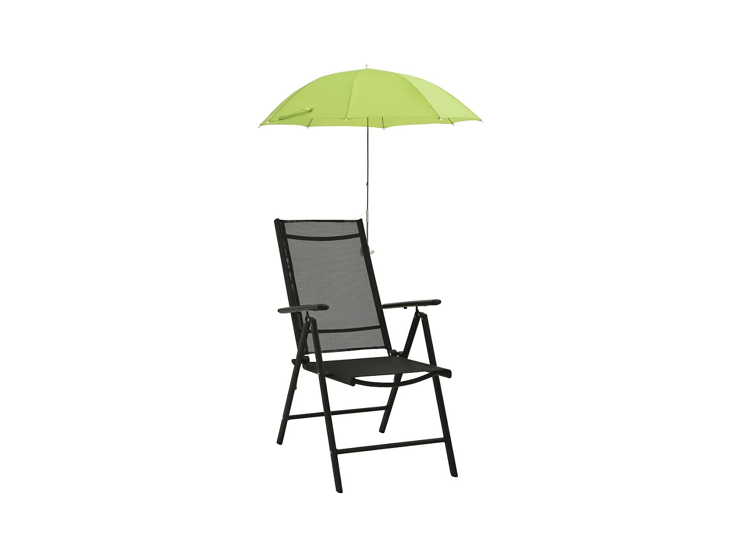 Parasols de chaise de camping 2 pcs Vert 105cm