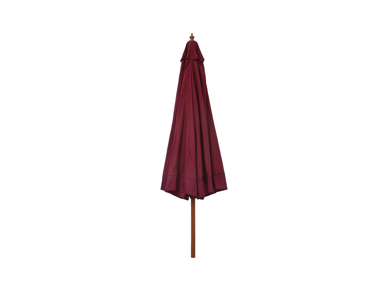 Parasol avec mât en bois 330cm Bordeaux