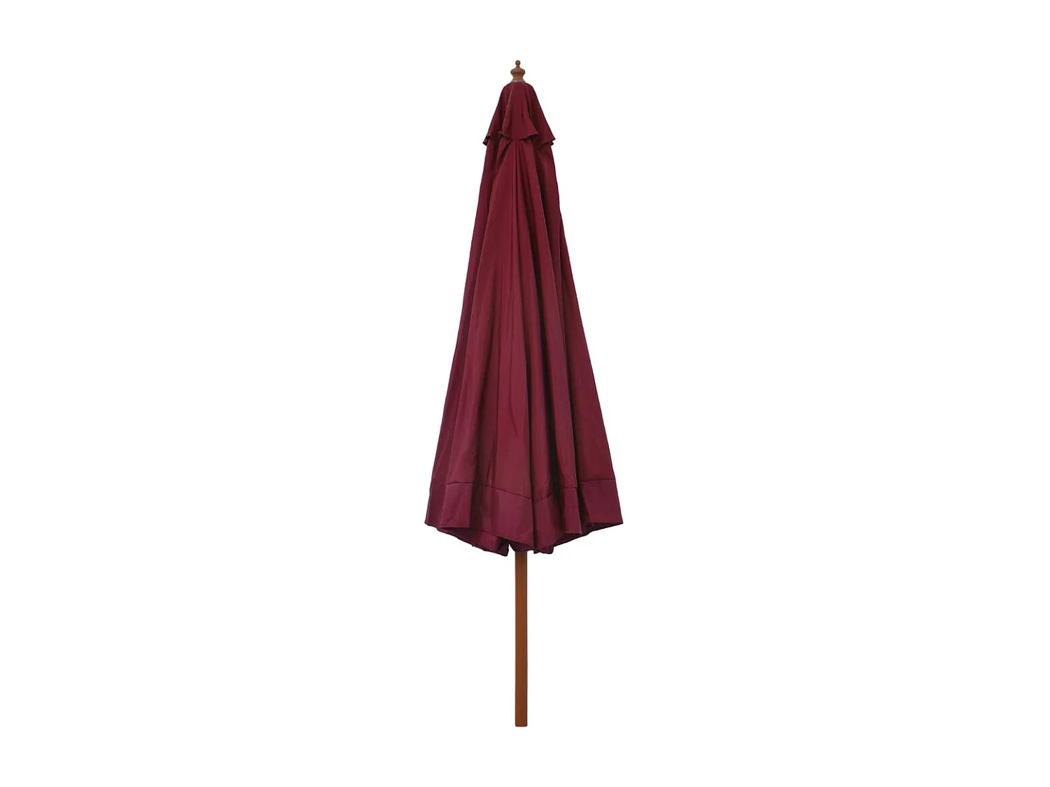 Parasol avec mât en bois 330cm Bordeaux